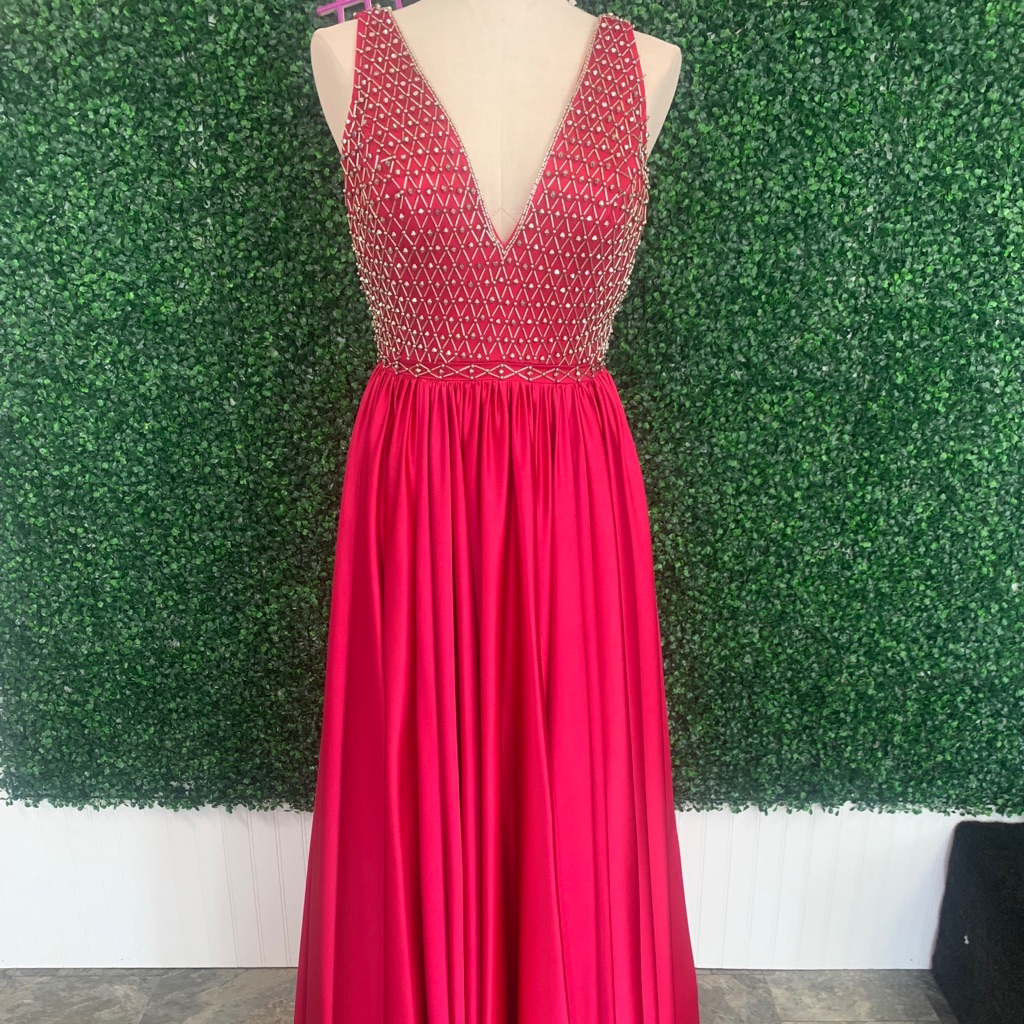 Hot Pink Mac Duggal Gown Nwt